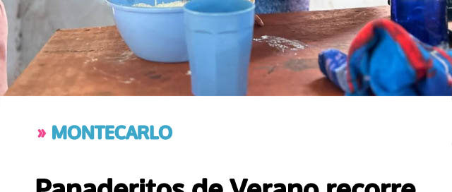 Panaderitos de Verano recorre los barrios con propuestas para las infancias Panaderitos de Verano recorre los barrios con propuestas para las infancias