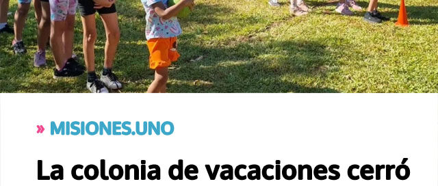 La colonia de vacaciones cerró su ciclo en el Barrio ITA con juegos y actividades para las infancias La colonia de vacaciones cerró su ciclo en el Barrio ITA con juegos y actividades para las infancias