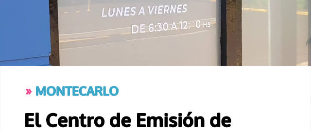 MONTECARLO: El Centro de Emisión de Licencias informó requisitos, horarios y costos vigentes para obtener el carnet de conducir MONTECARLO: El Centro de Emisión de Licencias informó requisitos, horarios y costos vigentes para obtener el carnet de conducir