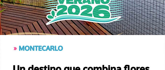 Un destino que combina flores, naturaleza y río Un destino que combina flores, naturaleza y río