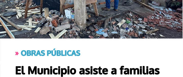 El Municipio asiste a familias afectadas por un incendio en la avenida Ámbar El Municipio asiste a familias afectadas por un incendio en la avenida Ámbar