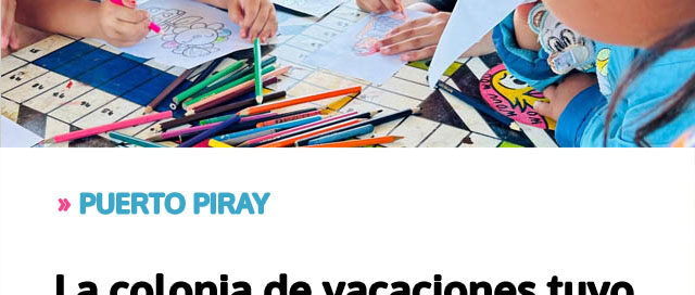 La colonia de vacaciones tuvo una jornada a puro juego y recreación La colonia de vacaciones tuvo una jornada a puro juego y recreación