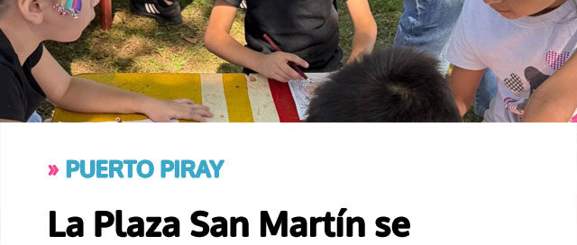 La Plaza San Martín se convirtió en escenario de juegos y actividades en una nueva edición de la colonia de vacaciones