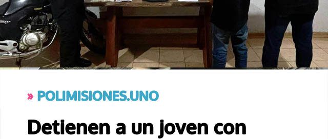 Detienen a un joven con cocaína fraccionada tras evadir un control policial en Puerto Iguazú