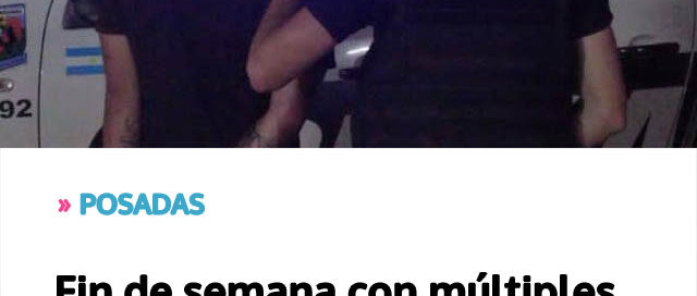 Fin de semana con múltiples procedimientos policiales en distintos barrios jurisdicción de la UR X