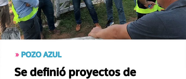 Reunión en Pozo Azul definió proyectos de infraestructura vial con apoyo del BID y Vialidad Provincial Reunión en Pozo Azul definió proyectos de infraestructura vial con apoyo del BID y Vialidad Provincial