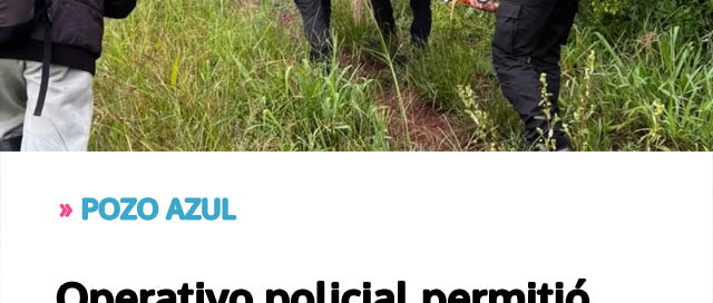 Operativo policial permitió asistir a una mujer con fuertes dolores en zona rural de difícil acceso