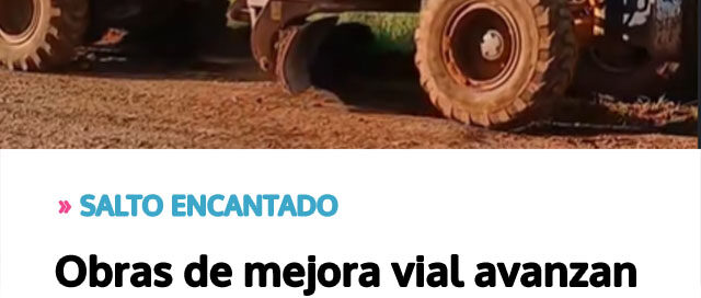 Obras de mejora vial avanzan en el acceso al Aserradero DEP Maderas sobre la ex Ruta 14