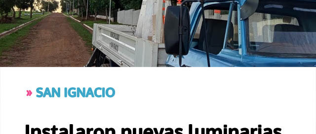 Instalaron nuevas luminarias para mejorar la seguridad barrial