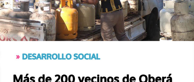 Más de 200 vecinos de Oberá accedieron al programa provincial Ahora Gas