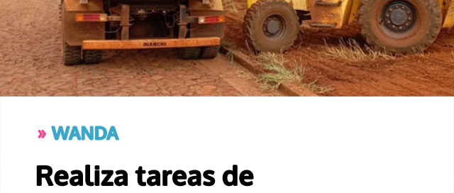 Wanda realiza tareas de mantenimiento en uno de los accesos a las Minas de Piedras Preciosas