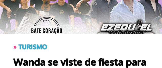 Wanda se viste de fiesta para celebrar las Piedras Preciosas con dos noches de música y tradición Wanda se viste de fiesta para celebrar las Piedras Preciosas con dos noches de música y tradición