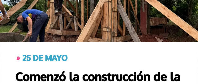 Comenzó la construcción de la torre de agua que abastecerá a Picada Progreso Comenzó la construcción de la torre de agua que abastecerá a Picada Progreso