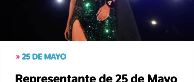 Representante de 25 de Mayo fue electa Segunda Princesa en la Fiesta Provincial de la Ecología