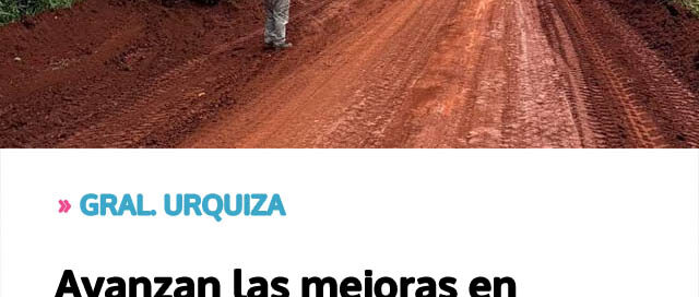Avanzan las mejoras en caminos rurales al inicio del año Avanzan las mejoras en caminos rurales al inicio del año