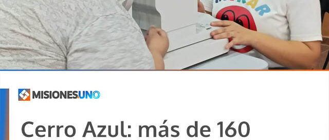 Cerro Azul: más de 160 vecinos accedieron a controles y anteojos gratuitos en una nueva edición de “Mirar Mejor”
