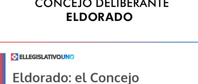 Eldorado: el Concejo Deliberante implementa un nuevo formato obligatorio para la presentación de proyectos