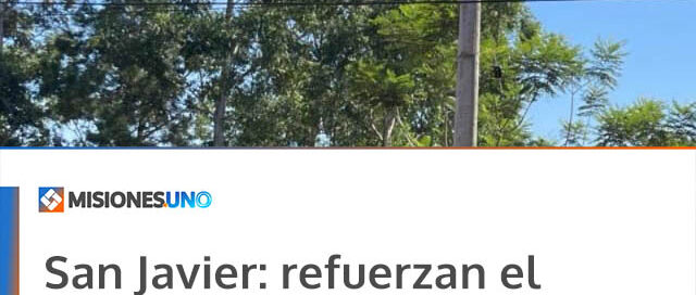 San Javier: refuerzan el servicio eléctrico en el barrio Stella Maris