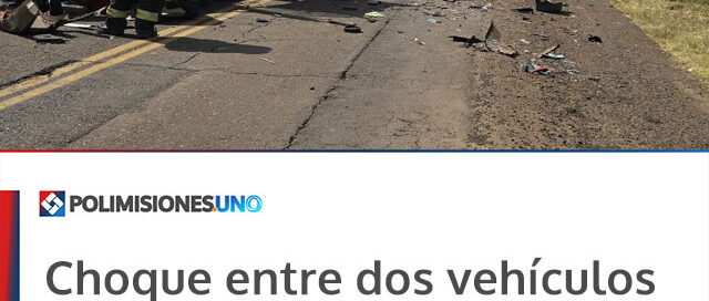 Choque entre dos vehículos dejó heridos en la Ruta Provincial N.º 4