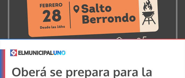 Oberá se prepara para la 9° edición del Campeonato Mejor Asador y la Fiesta del Verano en el Salto Berrondo
