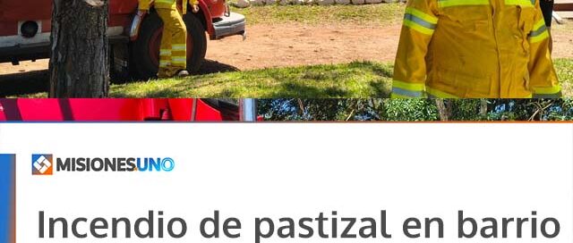 Incendio de pastizal en barrio San Juan y agresión a una autobomba en El Alcázar