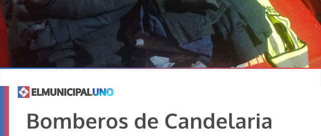 Bomberos de Candelaria agradecieron a vecinos por donaciones de ropa para el cuartel