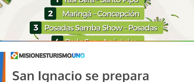 San Ignacio se prepara para una nueva noche de Carnaval Provincial 2026