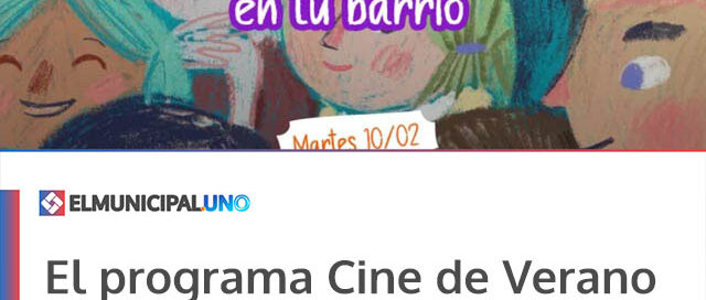 El programa Cine de Verano continuará recorriendo los barrios de Oberá durante febrero