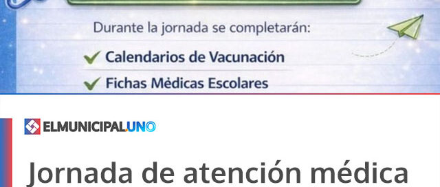 Jornada de atención médica en el Centro de Salud para vecinos