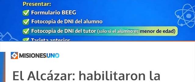 El Alcázar: habilitaron la página para actualizar datos del Boleto Estatal Estudiantil Gratuito