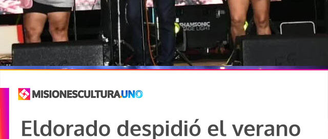 Eldorado despidió el verano con una noche de cumbia en el Anfiteatro Carlos Acuña