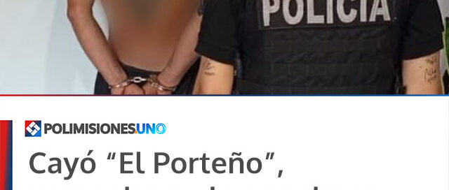 Cayó “El Porteño”, sospechoso de un robo y con los objetos recuperados Cayó “El Porteño”, sospechoso de un robo y con los objetos recuperados