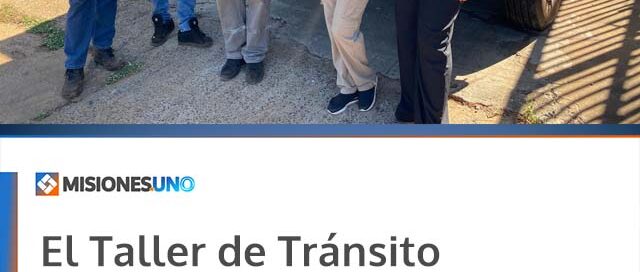 El Taller de Tránsito trasladó mobiliario escolar desde Garupá a la Escuela Sudamérica N° 746 de Iguazú