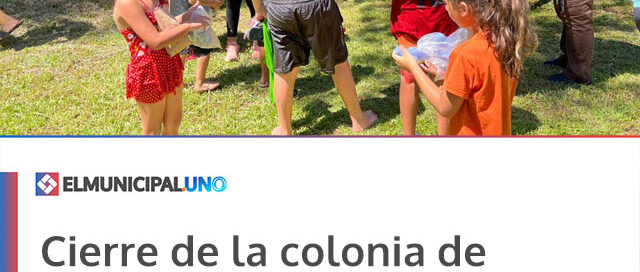 Cierre de la colonia de vacaciones con juegos, deportes y actividades recreativas