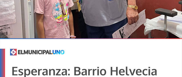 Esperanza: Barrio Helvecia recibió el operativo sanitario “Vuelta al Cole” Esperanza: Barrio Helvecia recibió el operativo sanitario “Vuelta al Cole”