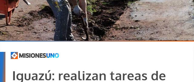 Iguazú: realizan tareas de mantenimiento en la Plaza La Nona del barrio Belén Iguazú: realizan tareas de mantenimiento en la Plaza La Nona del barrio Belén