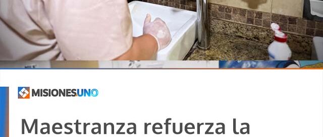 Maestranza refuerza la limpieza y el mantenimiento en instituciones con atención al público en Iguazú