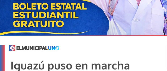 Iguazú puso en marcha el Operativo del Boleto Estudiantil Misionero en el CIC