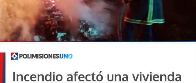 Incendio afectó una vivienda deshabitada en Bernardo de Irigoyen Incendio afectó una vivienda deshabitada en Bernardo de Irigoyen