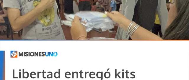 Libertad entregó kits escolares a estudiantes de nivel inicial, primario y secundario