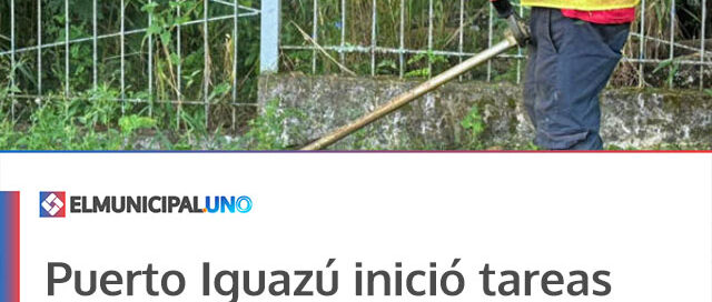 Puerto Iguazú inició tareas de acondicionamiento en escuelas de cara al inicio del ciclo lectivo