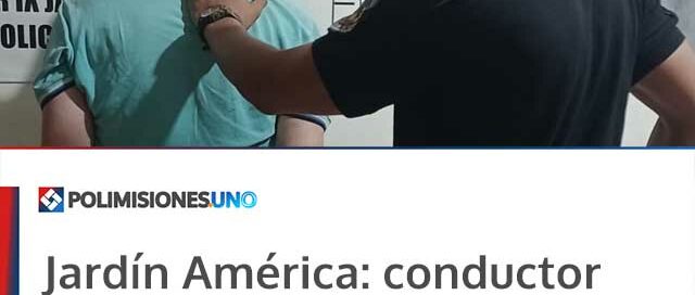 Jardín América: conductor ebrio volcó sobre la Ruta 12, huyó y fue detenido