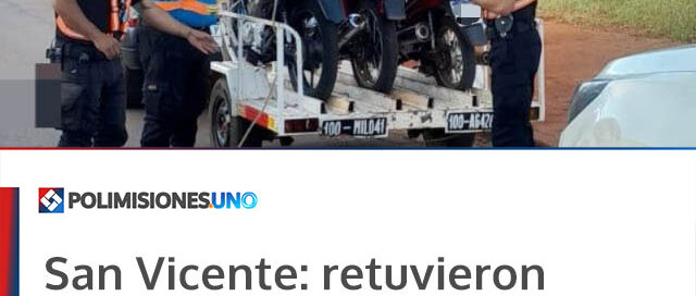 San Vicente: retuvieron motocicletas y aprehendieron a personas por disturbios en la vía pública San Vicente: retuvieron motocicletas y aprehendieron a personas por disturbios en la vía pública
