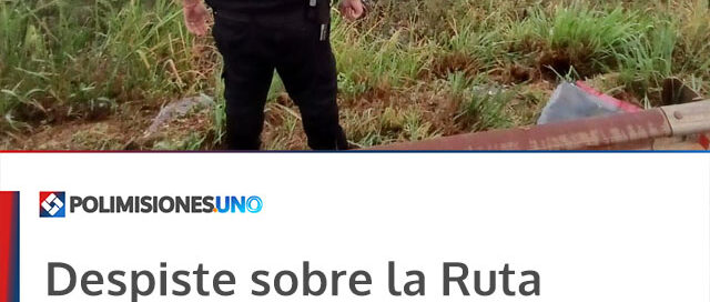 Despiste sobre la Ruta Nacional 12 dejó un conductor lesionado en Puerto Libertad Despiste sobre la Ruta Nacional 12 dejó un conductor lesionado en Puerto Libertad