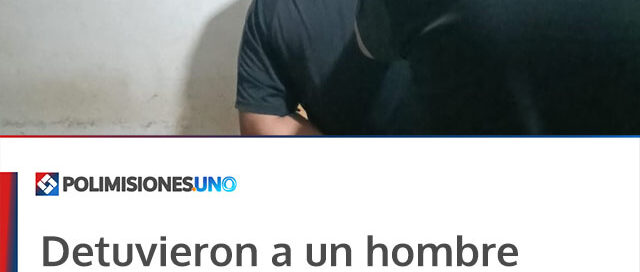 Detuvieron a un hombre en Jardín América por amenazar a su pareja e hijos con un arma casera Detuvieron a un hombre en Jardín América por amenazar a su pareja e hijos con un arma casera