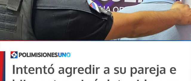 Intentó agredir a su pareja e hijos y terminó detenido por la Policía Intentó agredir a su pareja e hijos y terminó detenido por la Policía