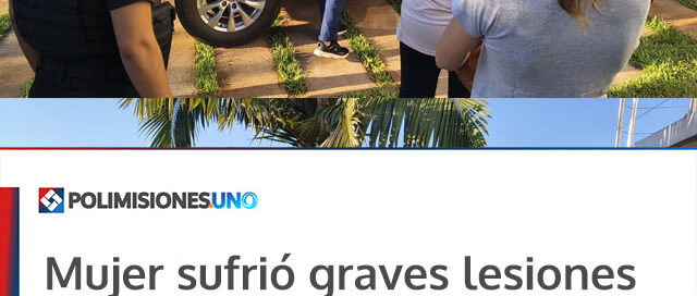 Mujer sufrió graves lesiones tras intervenir en una discusión y el agresor quedó detenido Mujer sufrió graves lesiones tras intervenir en una discusión y el agresor quedó detenido
