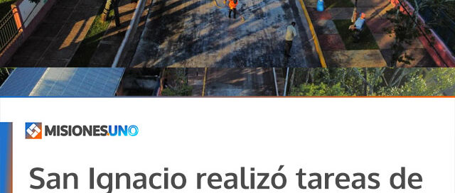 San Ignacio realizó tareas de limpieza tras la finalización de los Carnavales Provinciales