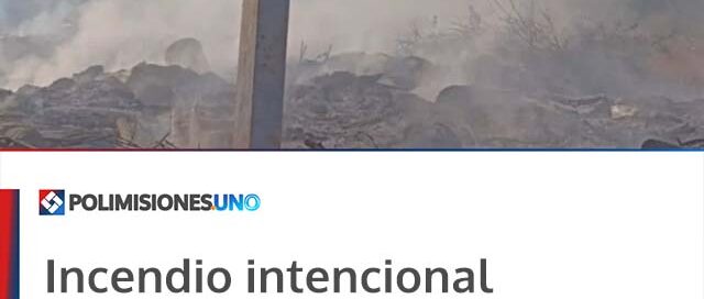 Incendio intencional obligó al cierre del basural municipal en Eldorado