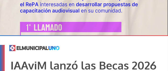 IAAviM lanzó las Becas 2026 para formación y promoción audiovisual IAAviM lanzó las Becas 2026 para formación y promoción audiovisual